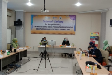 Cegah Covid 19, Stafsus Menkes Suvervisi di Poltekkes Riau