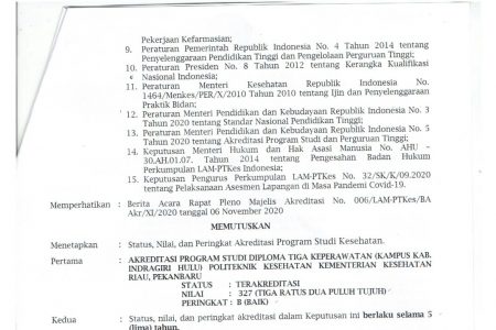 SK Akreditasi PSDKU