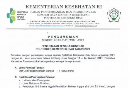 PENERIMAAN TENAGA KONTRAK 2021