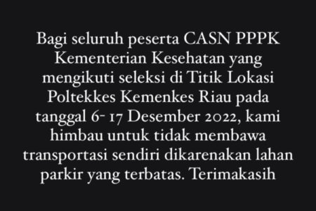 Pengumuman bagi peserta CASN PPPK
