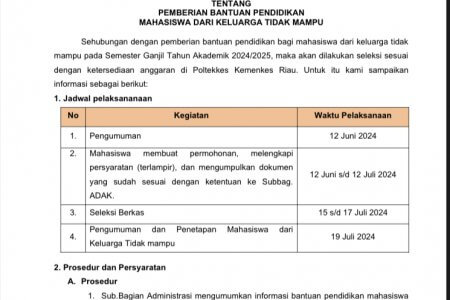 PEMBERIAN BANTUAN GAKIN MAHASISWA