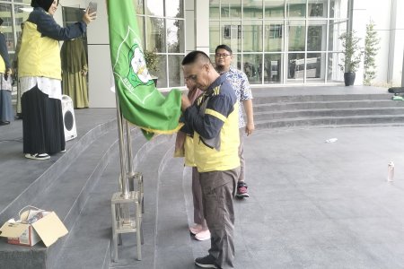 Pelepasan kontingen dan pendamping Poltekkes Kemenkes Riau dalam rangka NHPSAC